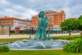 A Coruna, Spain, June 11, 2022: Monumento a la Marina at A Corun