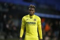 Samuel Chukwueze in action during the football match of Spanish King`s Cup between Victoria CF and Villarreal in Riazor Stadium