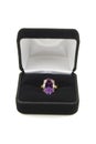 A corundum ring in a box Royalty Free Stock Photo