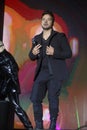 Luis Fonsi, Puerto Rican singer performs on stage during the Maria Pita festivities in A CoruÃÂ±a