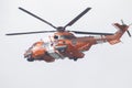 CoruÃÂ±a-Spain.Eurocopter EC225 Super Puma Royalty Free Stock Photo