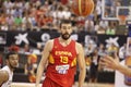 Marc Gasol shooting for the basket during the friendly basketball match between Spain and Canada