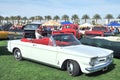 White Corvair Spyder Convertible At Dr. George Car Show Royalty Free Stock Photo