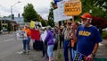 Political demonstration against family separation policies, July 2, 2019, Corvallis, Oregon