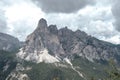 Corvara - August: view of Sassongher from Corvara in summer