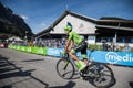 Corvara, Italy May 21, 2016; Moreno Moser, professional cyclist, after the finish of the stage