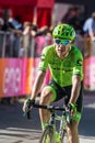 Corvara, Italy May 21, 2016; Rigoberto Uran, professional cyclist, pass the finish line of the stage