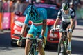 Corvara, Italy May 21, 2016; Vincenzo Nibali, professional cyclist, pass the finish line of the stage