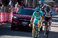 Corvara, Italy May 21, 2016; Vincenzo Nibali, professional cyclist, pass the finish line of the stage