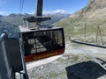 Corvatsch cable car in Switzerland, close to St Moritz
