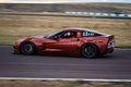 Corvette C7 Z06 on track Royalty Free Stock Photo