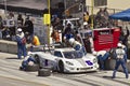 Corvette CanAm in pit stop at Grand AM Rolex Races Royalty Free Stock Photo