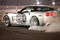 Corvette car drifting Royalty Free Stock Photo