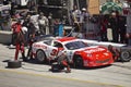 Corvette in pit stop at Grand AM Rolex Races Royalty Free Stock Photo