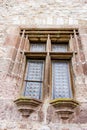 Window detail - Corvin Castle, Hunedoara, Romania Royalty Free Stock Photo