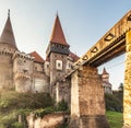 Corvin Castle in Hunedoara Royalty Free Stock Photo