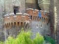 Corvin castle hunedoara transylvania huniazilor balcony Royalty Free Stock Photo