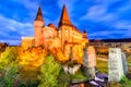 Corvin Castle - Hunedoara, Transylvania, Romania Royalty Free Stock Photo