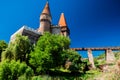 Corvinesti castle Royalty Free Stock Photo