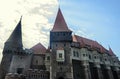 The Corvins Castle build by John Hunyadi, details of the roof Royalty Free Stock Photo