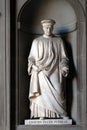 Cosimo Pater Patriae, statue in the Niches of the Uffizi Colonnade in Florence Royalty Free Stock Photo