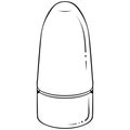 Cosmetic antiperspirant deodorant bottle line art