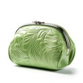 Cosmetic Bag, Green Makeup Case, Cosmetics Pouch, Fashionable Clutch, Closed Female Purse