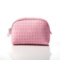 Cosmetic Bag, Pink Makeup Case, Cosmetics Pouch, Fashionable Clutch, Closed Female Purse