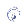 Cosmetic beauty logo design Royalty Free Stock Photo