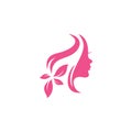 Cosmetic beauty logo design Royalty Free Stock Photo