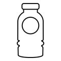 Cosmetic bottle icon , outline style