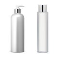 Cosmetic bottle package blank. Realistic shampoo container