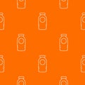 Cosmetic bottle pattern vector orange