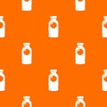 Cosmetic bottle pattern vector orange