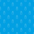 Cosmetic bottle pattern vector seamless blue