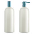 Cosmetic bottle set. Shampoo, shower gel package