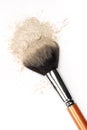 Cosmetic Brush & Powder Royalty Free Stock Photo