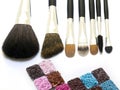 Cosmetic brushes Royalty Free Stock Photo