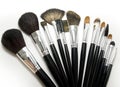 Cosmetic brushes Royalty Free Stock Photo