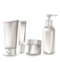 Cosmetic container set Royalty Free Stock Photo