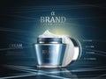 Cosmetic cream ads Royalty Free Stock Photo