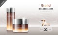 Cosmetic cream and body lotion poster premium skin care products