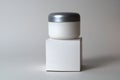 Cosmetic cream container and box