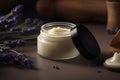 Cosmetic cream natural packaging promotional commercial photo ai generated