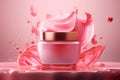 Cosmetic cream natural packaging promotional commercial photo ai generated