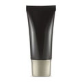 Cosmetic cream tube mockup black plastic container Royalty Free Stock Photo