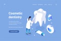 Cosmetic curative dentistry. Teeth whitening and prevention of gums and enamel