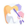 Cosmetic dentistry abstract concept vector illustration