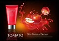 Cosmetic facial foam products with apple