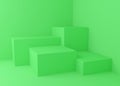 Geometry display background for product presentation, 3d rendering illustration.
